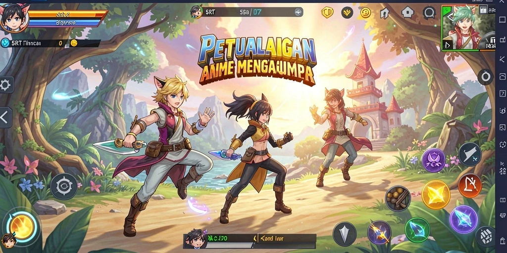 Tampilan menawan dari gameplay 5RT yang penuh aksi.