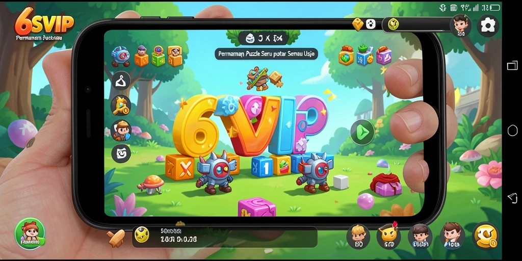Tampilan gameplay seru dari 6SVIP dengan berbagai tantangan Puzzle.