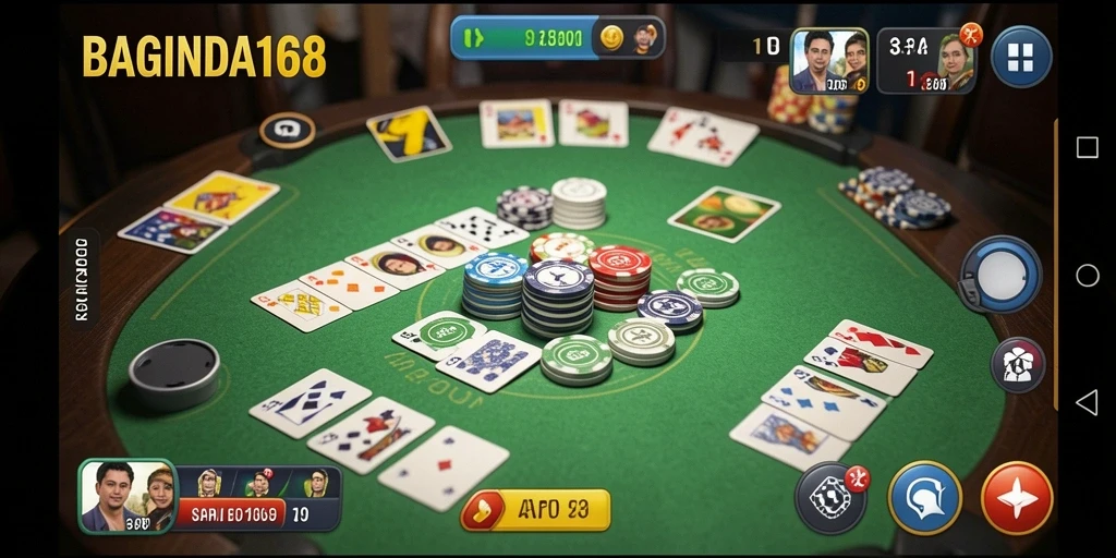 Tampilan gameplay yang menarik dari BAGINDA168 saat bermain Gaple.