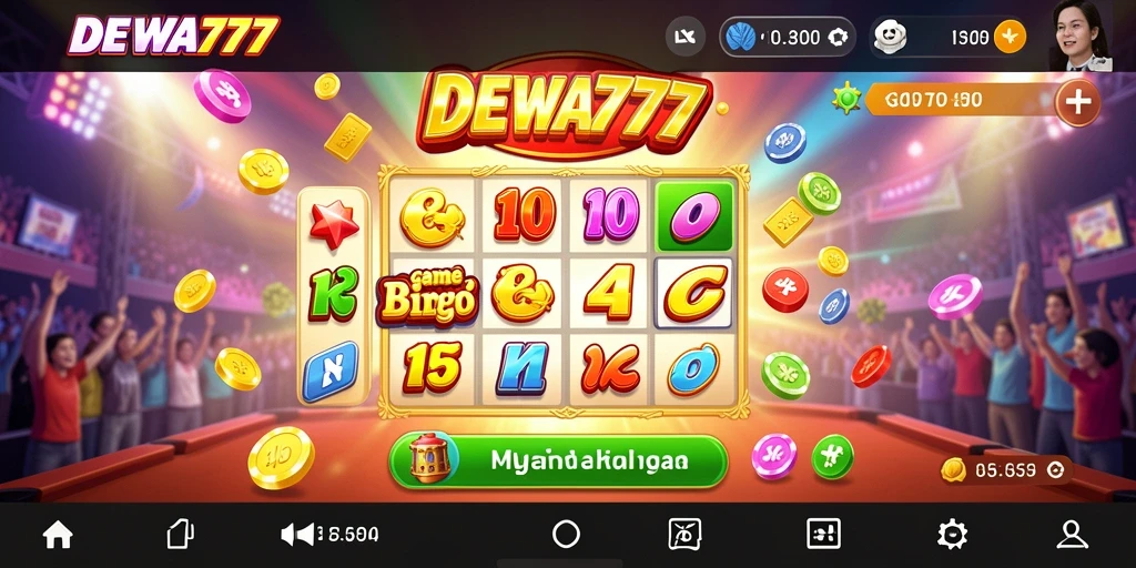 Tampilan gameplay DEWA777 yang seru saat bermain Bingo.