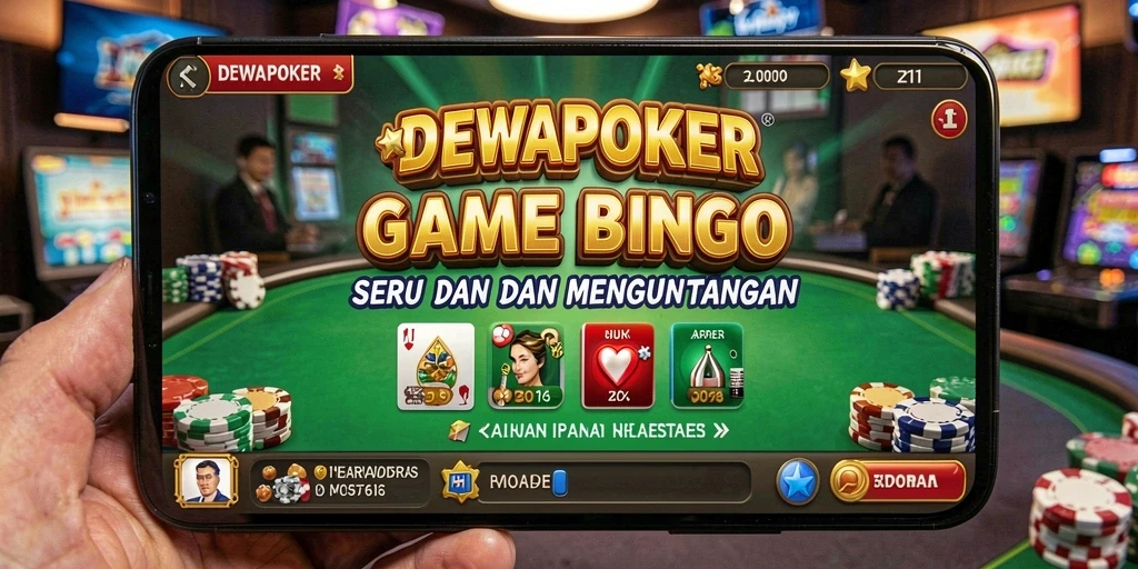 Tampilan gameplay seru dan menarik dari DEWAPOKER Bingo.