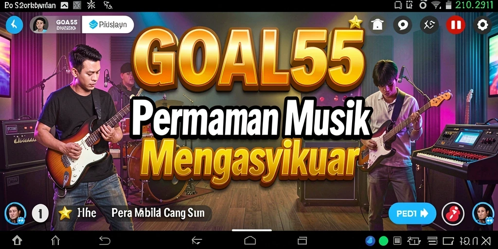 Menampilkan gameplay seru di dalam GOAL55 dengan musik yang mengasyikkan.