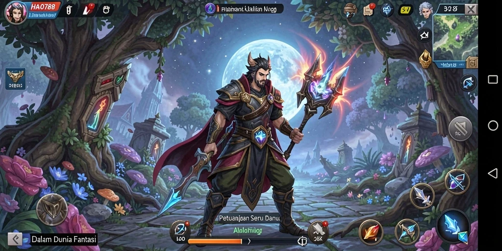 Tangkapan layar gameplay HAO788 yang menampilkan aksi petualangan seru.