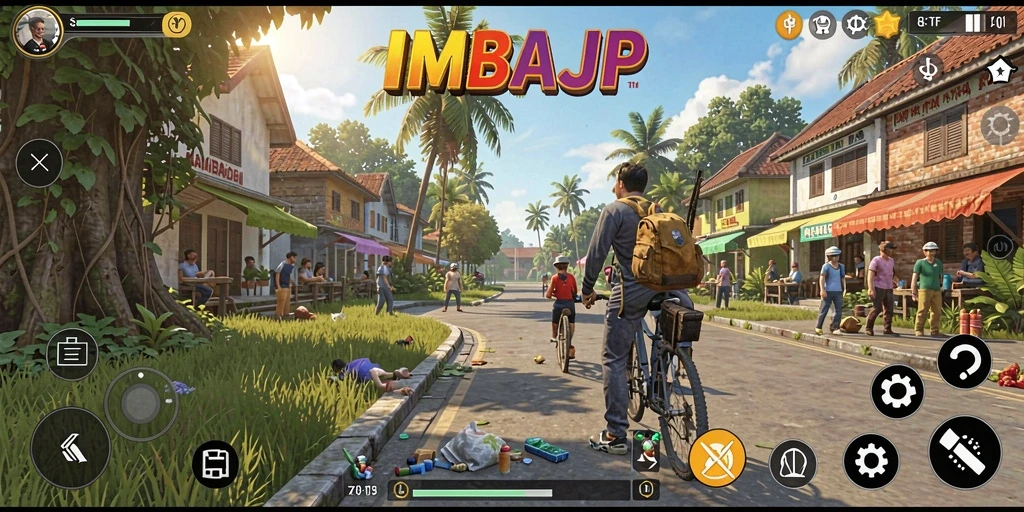 Tampilan gameplay IMBAJP yang interaktif dan menarik.