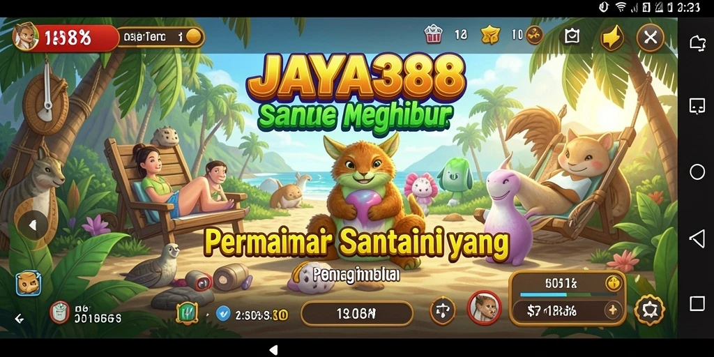 Tampilan gameplay JAYA388 yang menarik dan penuh warna.