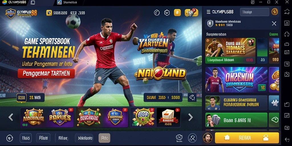 Tampilan gameplay OLYMPUS88 yang menarik untuk taruhan olahraga.
