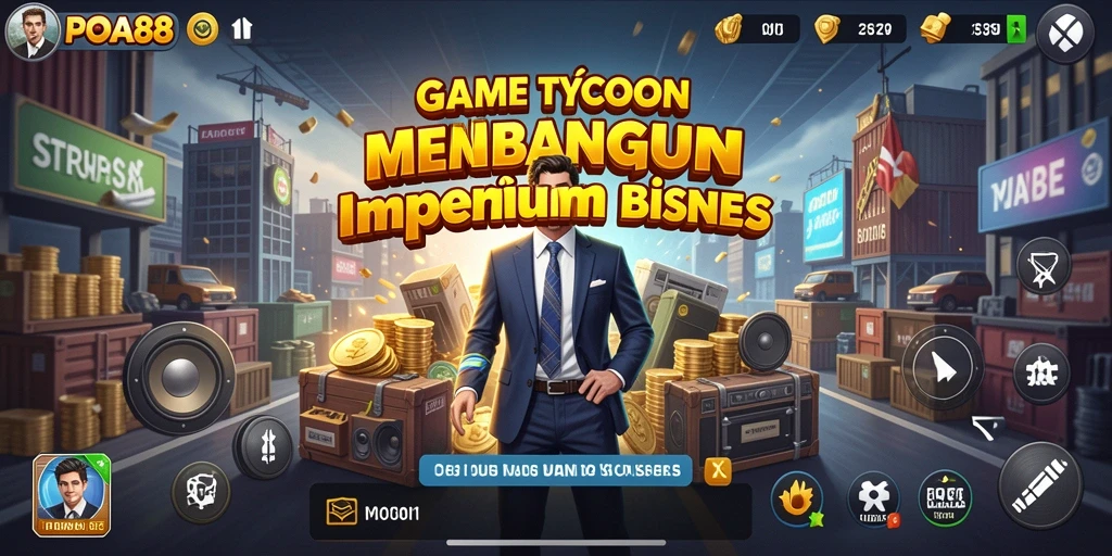 Screenshot utama POA88 menunjukkan momen strategis dalam membangun imperium bisnis.