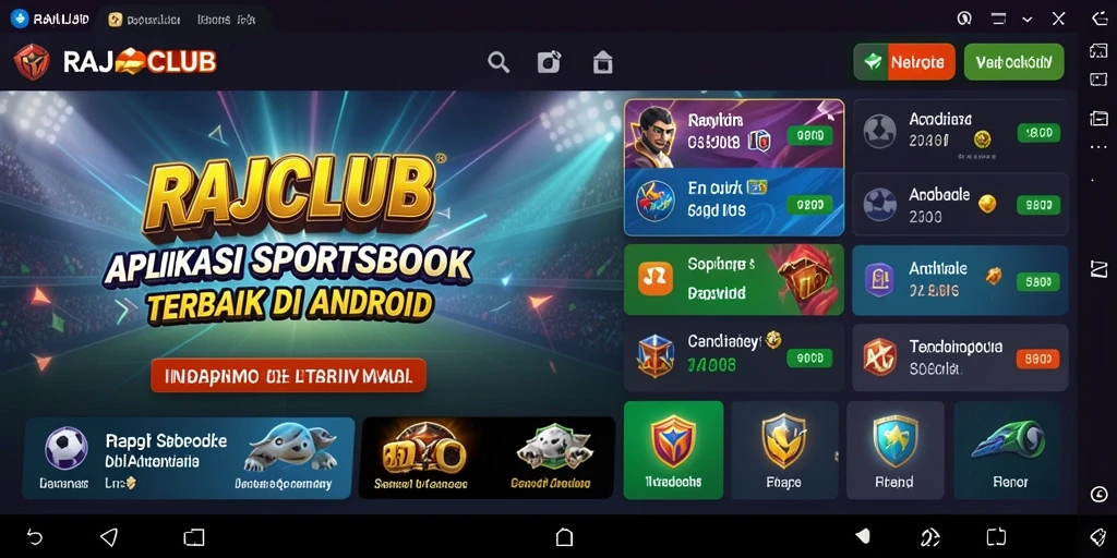 Tampilan menarik dari gameplay taruhan di RAJACLUB.