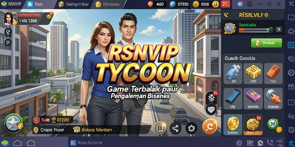 Tampilan gameplay menarik dari RSNVIP yang penuh strategi Tycoon.