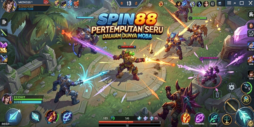 Gameplay seru dari SPIN88 dalam arena MOBA.
