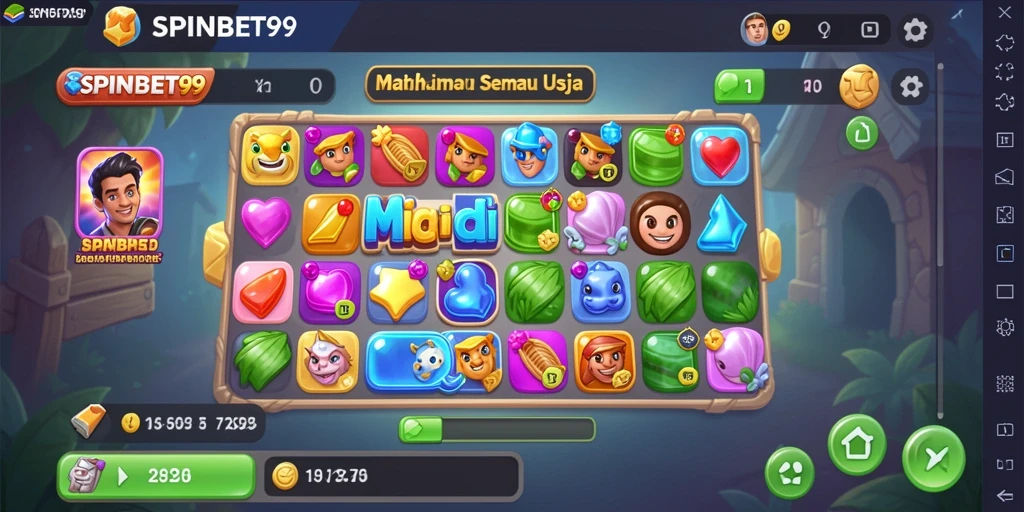 Gameplay seru SPINBET99 dengan puzzle Match-3 yang menarik.