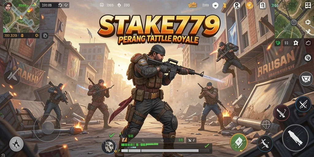 Tampilan menarik dari gameplay Battle Royale STAKE779.