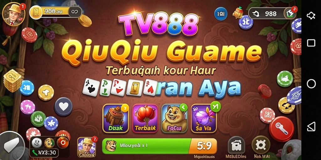 Screenshot gameplay QiuQiu di TV888 yang seru dan menarik.