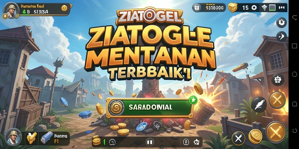 Tampilan gameplay menegangkan dalam ZIATOGEL Tower Defense.
